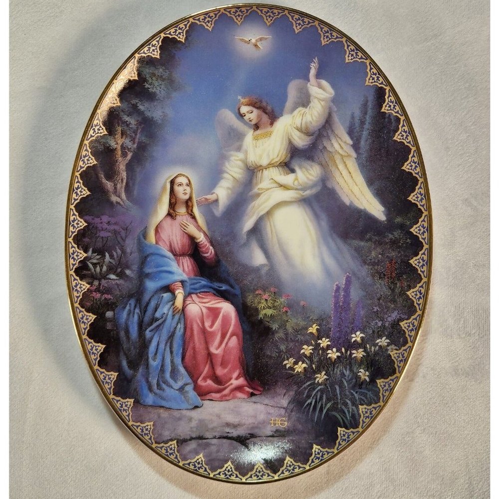 The Annunciation COLLECTOR PLATE 1st Issue In "The Blessed Mother" - NIB - MINT